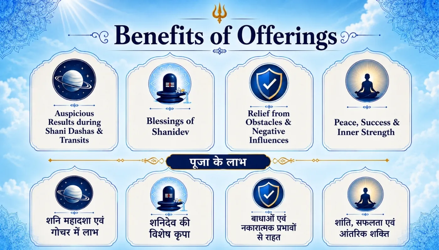 Saturday Trayodashi Vishesh: Shanidev Special Offerings for auspicious result during Shani Sadhe Sati, Dhaiya & Mahadev thumbnail 2
